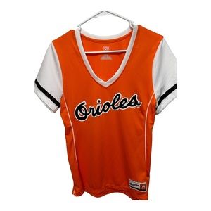 MLB, Orioles Baseball Shirt, Women's Medium, Short Sleeve,